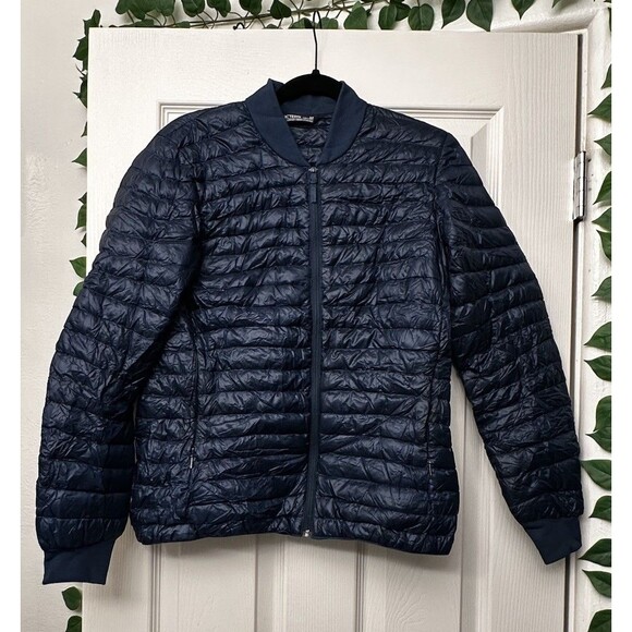Arc'teryx Nexis Down Puffer Bomber Jacket Full Zip Women's Small Blue Winter - Picture 12 of 12
